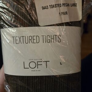 LOFT Textured Tights - Toasted Pecan